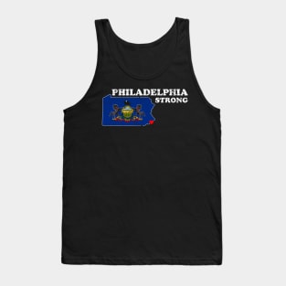 Philadelphia Strong Pennsylvania Flag Heart Shirt Tank Top